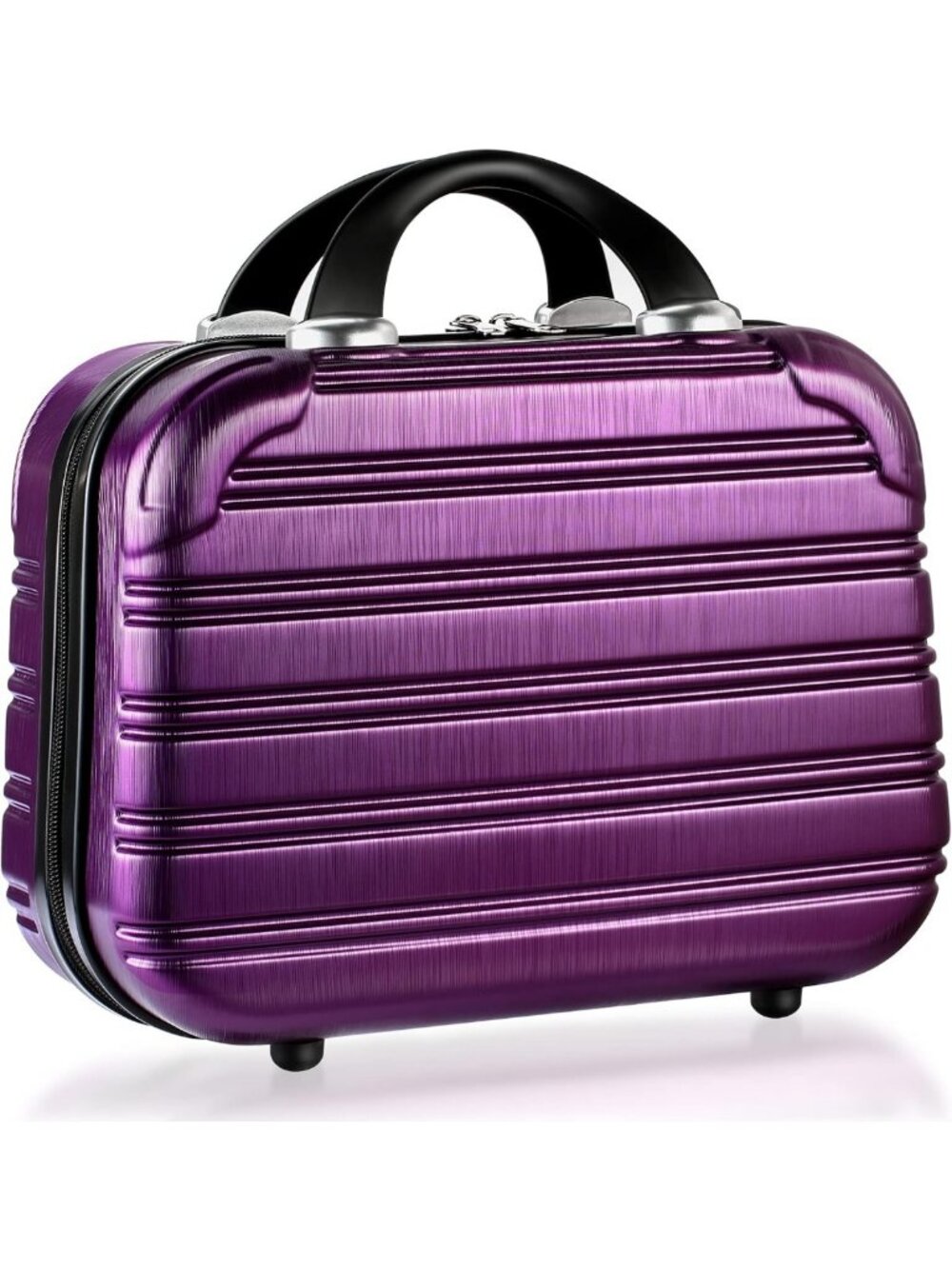 14-Inch Hardshell Makeup Train Case - Durable Cosmetic Organizer for Travel